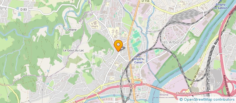 localisation de l'entreprise SCI ERAL  GIVORS