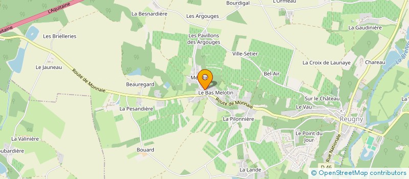 localisation de l'entreprise SCI ERAMH à REUGNY