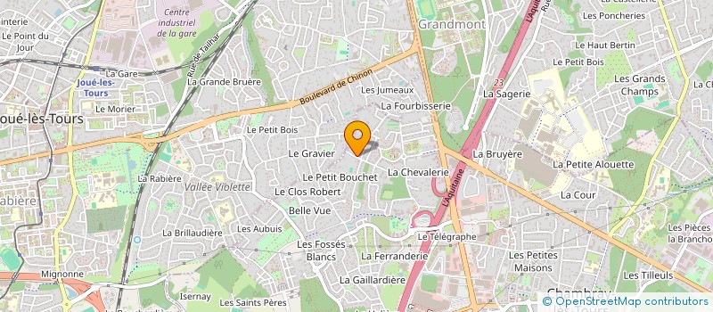 localisation de l'entreprise SCI ERANI 13  CHAMBRAY-LES-TOURS