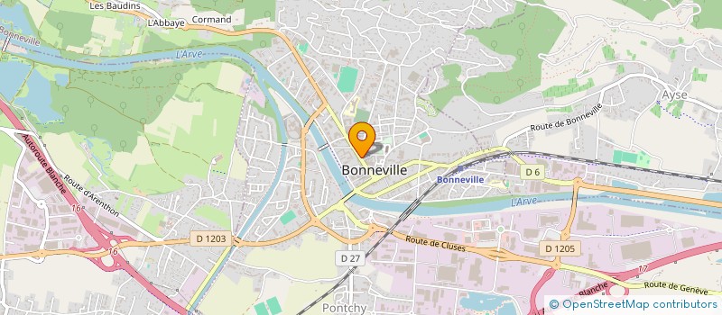 localisation de l'entreprise SCI ERANSO  BONNEVILLE