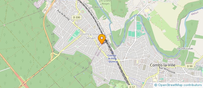 localisation de l'entreprise SCI ERAPAL  BRUNOY