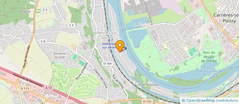 localisation de l'entreprise SCI ERARE DOUAI  VILLENNES-SUR-SEINE