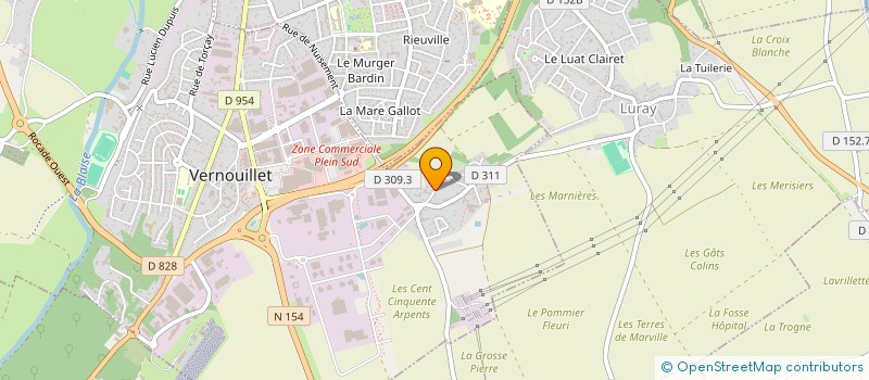 localisation de l'entreprise SCI ERARSLAN  VERNOUILLET