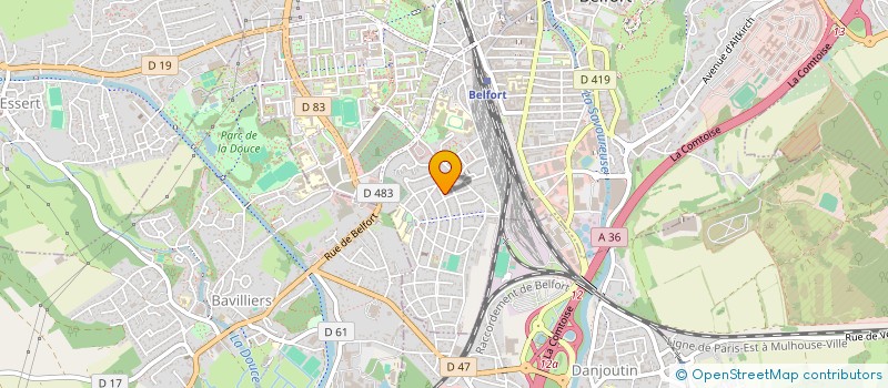 localisation de l'entreprise SCI ERASM2  BELFORT