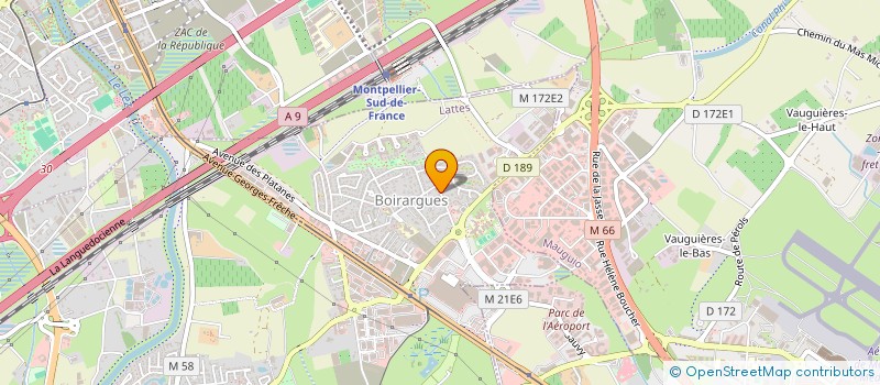 localisation de l'entreprise SCI ERASMO à LATTES