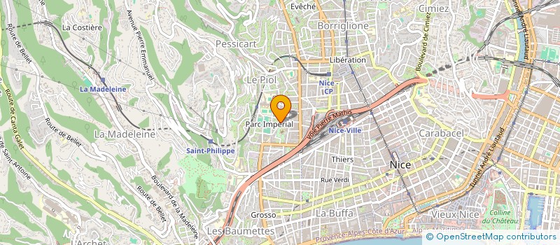 localisation de l'entreprise SCI ERAT à NICE