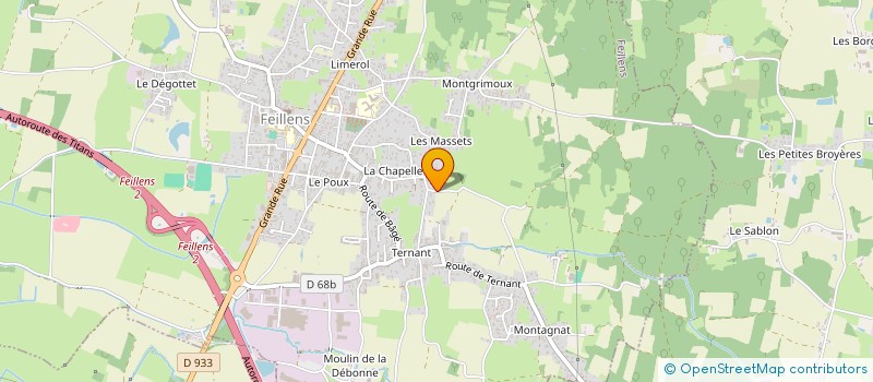 localisation de l'entreprise SCI ERAUMAVA  FEILLENS