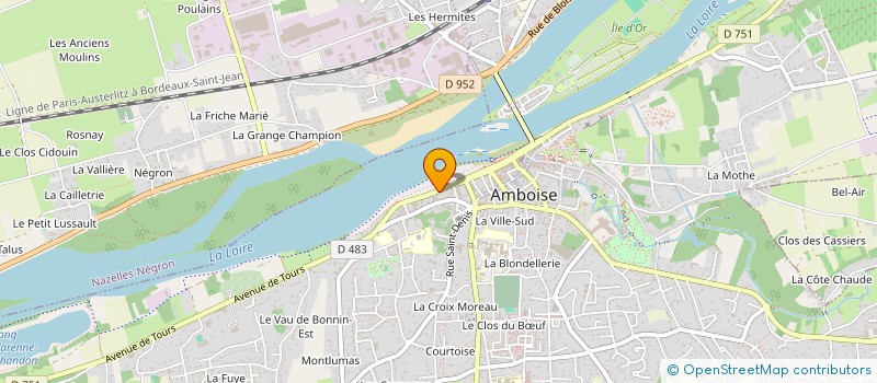 localisation de l'entreprise SCI ERAXYL  AMBOISE