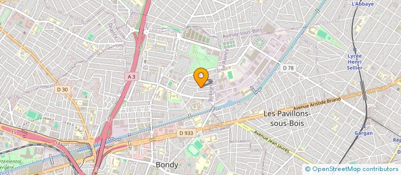 localisation de l'entreprise SCI ERAY  BONDY