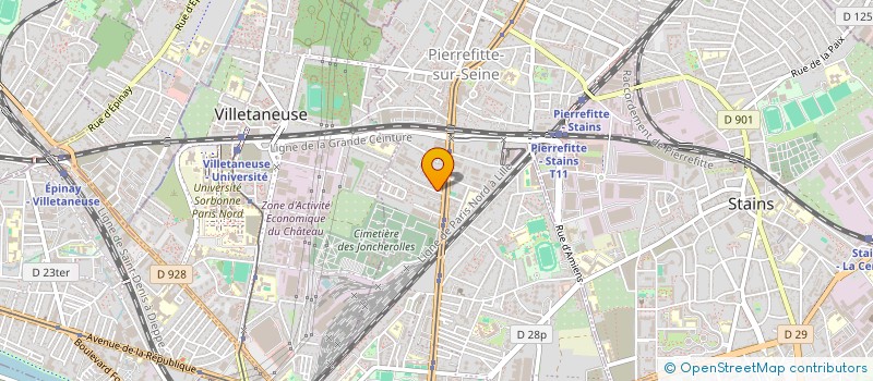 localisation de l'entreprise SCI ERAZ à PIERREFITTE SUR SEINE