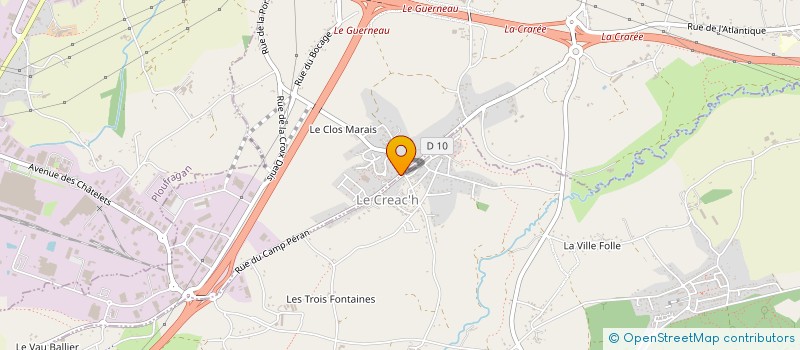 localisation de l'entreprise SCI ERB 01  TREGUEUX