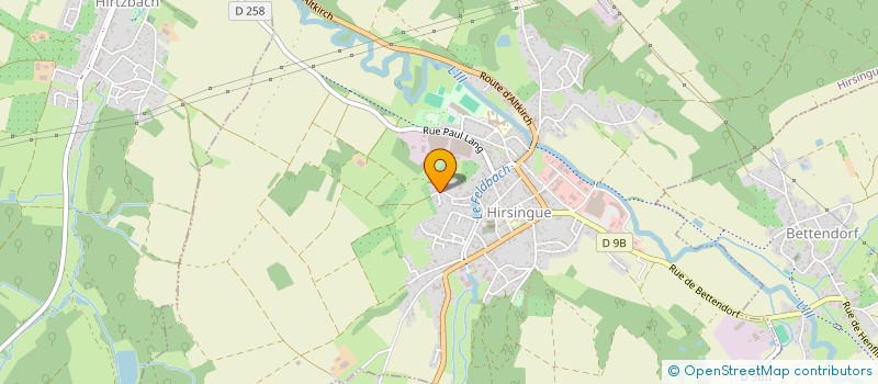 localisation de l'entreprise SCI ERB  HIRSINGUE