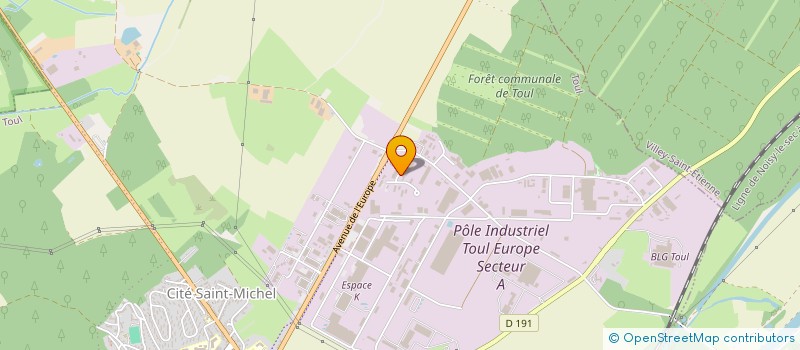 localisation de l'entreprise SCI ERBAA  TOUL