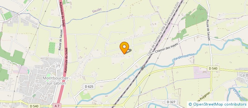 localisation de l'entreprise SCI ERBALUNGA  MONTBOUCHER-SUR-JABRON