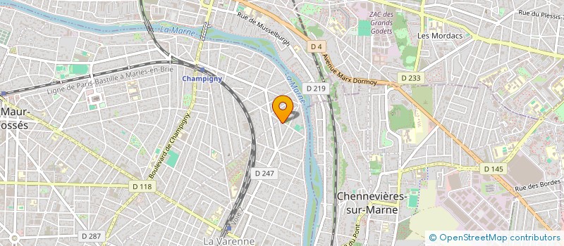 localisation de l'entreprise SCI ERBE à SAINT-MAUR-DES-FOSSES