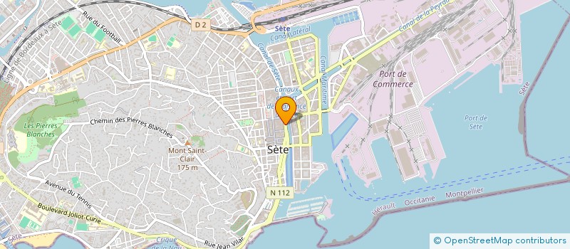localisation de l'entreprise SCI ERBIMO à SETE