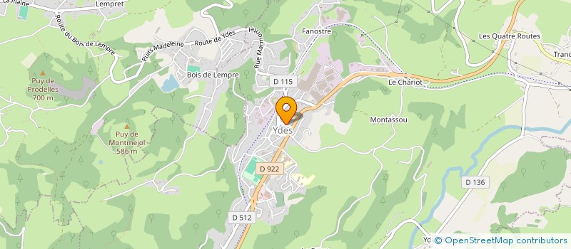 localisation de l'entreprise SCI ERBP à YDES