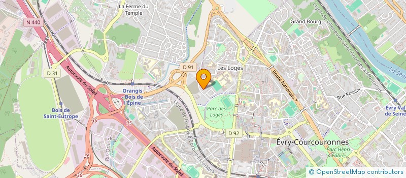 localisation de l'entreprise SCI ERC à EVRY-COURCOURONNES