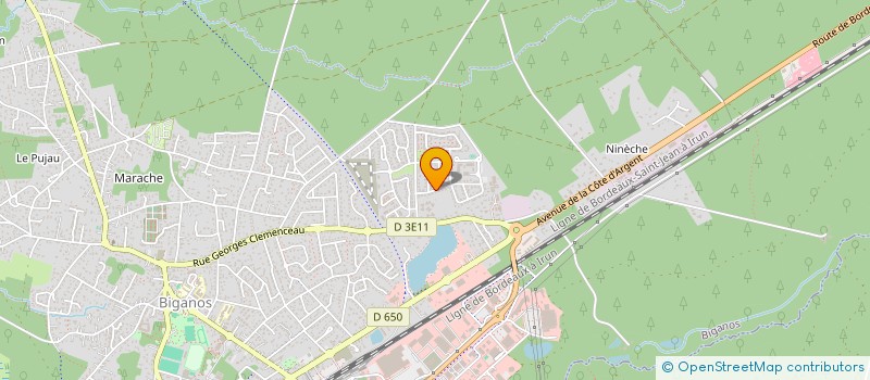 localisation de l'entreprise SCI ERCAL HMB  BIGANOS