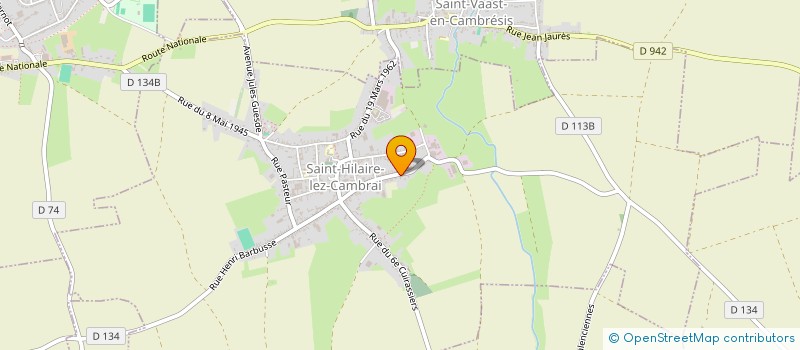 localisation de l'entreprise SCI ERCAM  SAINT-HILAIRE-LEZ-CAMBRAI