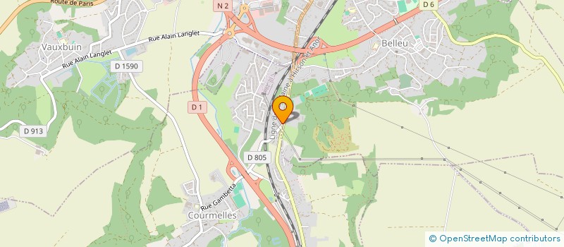 localisation de l'entreprise SCI ERCE  COURMELLES