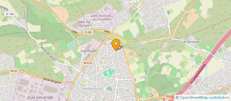 localisation de l'entreprise SCI ERCEEN à VENDARGUES