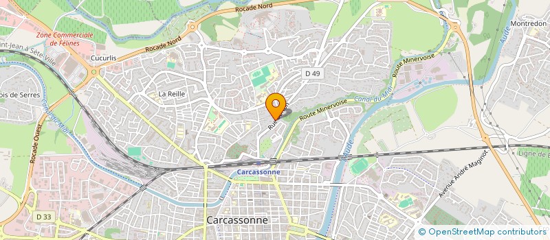 localisation de l'entreprise SCI ERCH à CARCASSONNE