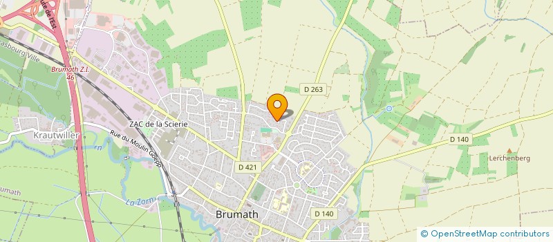 localisation de l'entreprise SCI ERCINIMMO  BRUMATH