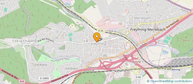 localisation de l'entreprise SCI ERCKMANN CHATRIAN  FREYMING-MERLEBACH