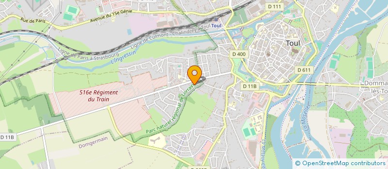 localisation de l'entreprise SCI ERD  ECROUVES