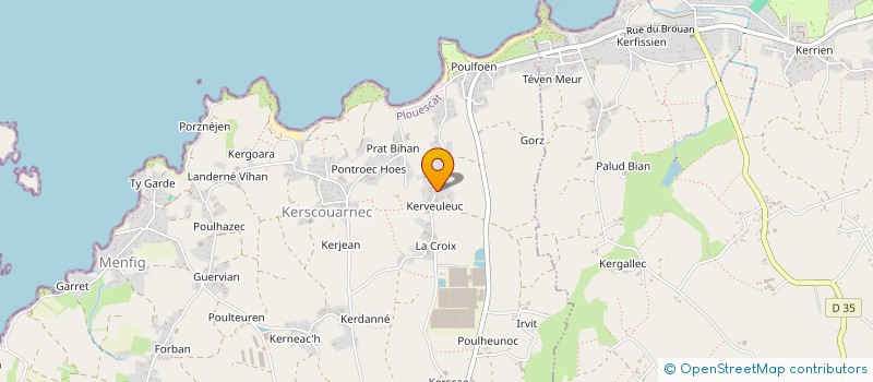 localisation de l'entreprise SCI ERDOC  PLOUESCAT