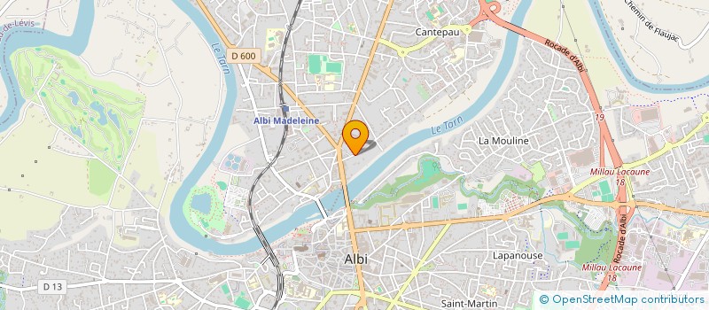 localisation de l'entreprise SCI EREFA à ALBI