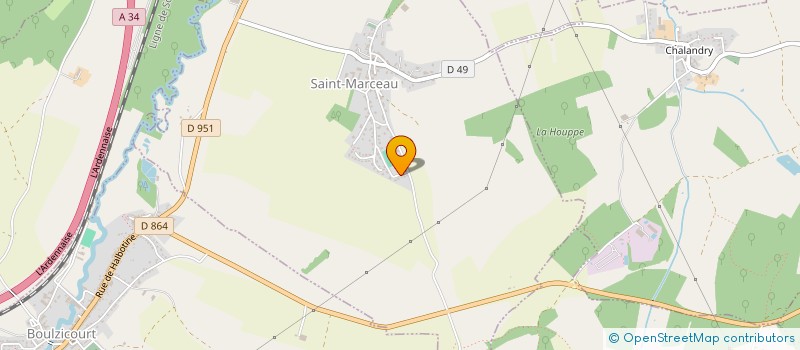 localisation de l'entreprise SCI  EREL  SAINT-MARCEAU