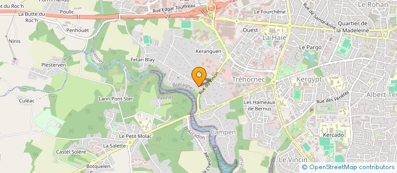 localisation de l'entreprise SCI ERELL à VANNES