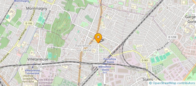 localisation de l'entreprise SCI EREN à PIERREFITTE-SUR-SEINE