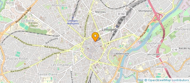 localisation de l'entreprise SCI ERESBE  LIMOGES