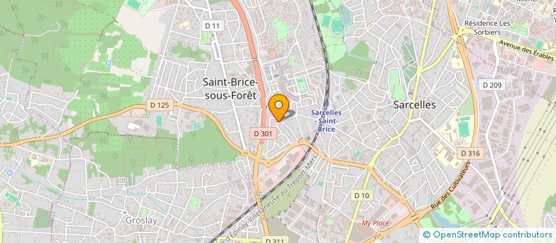 localisation de l'entreprise SCI ERETZ à SAINT-BRICE-SOUS-FORET