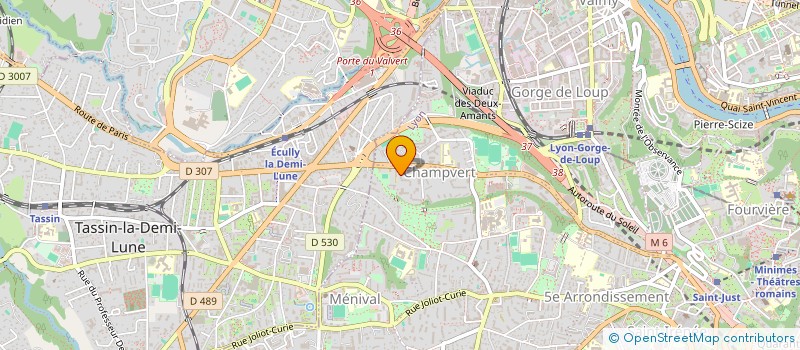 localisation de l'entreprise SCI ERF  LYON