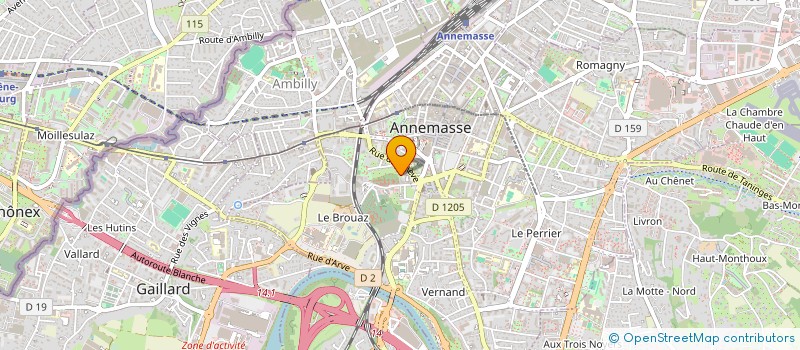 localisation de l'entreprise SCI ERF à ANNEMASSE
