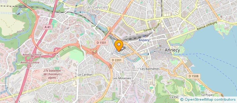 localisation de l'entreprise SCI ERF LEVET à ANNECY