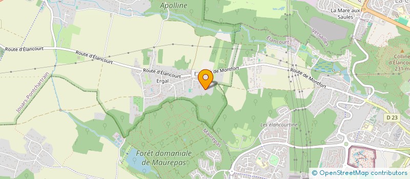 localisation de l'entreprise SCI ERGAL  JOUARS-PONTCHARTRAIN