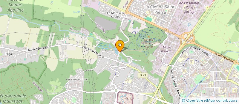 localisation de l'entreprise SCI ERGAL AFV  ELANCOURT