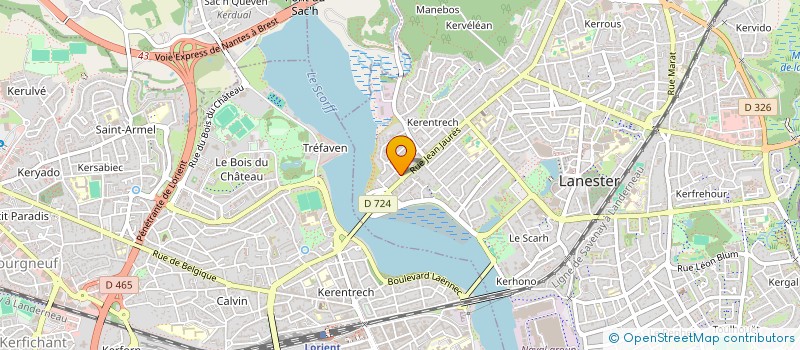 localisation de l'entreprise SCI ERGALEN  LANESTER