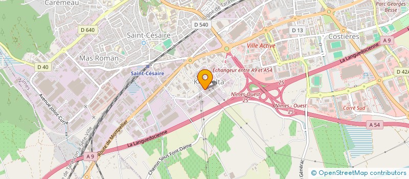 localisation de l'entreprise SCI ERGE  NIMES