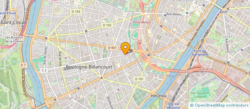localisation de l'entreprise SCI ERGH à BOULOGNE-BILLANCOURT