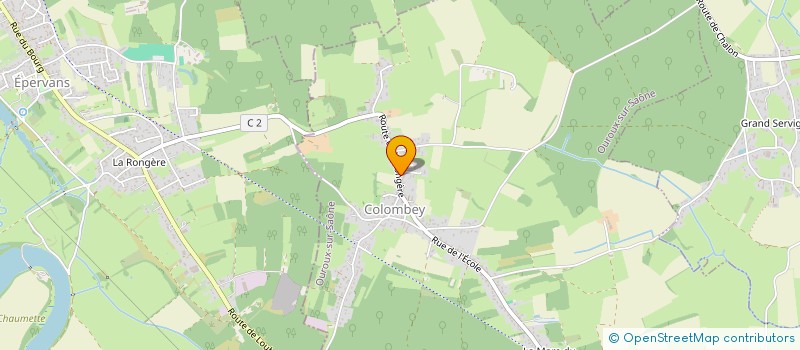 localisation de l'entreprise SCI ERGO BAUDOIN GARCIA  OUROUX-SUR-SAONE