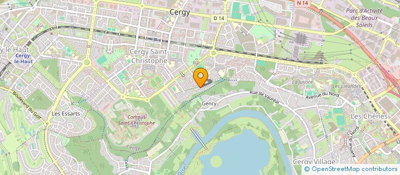 localisation de l'entreprise SCI ERGOCHRIS  CERGY