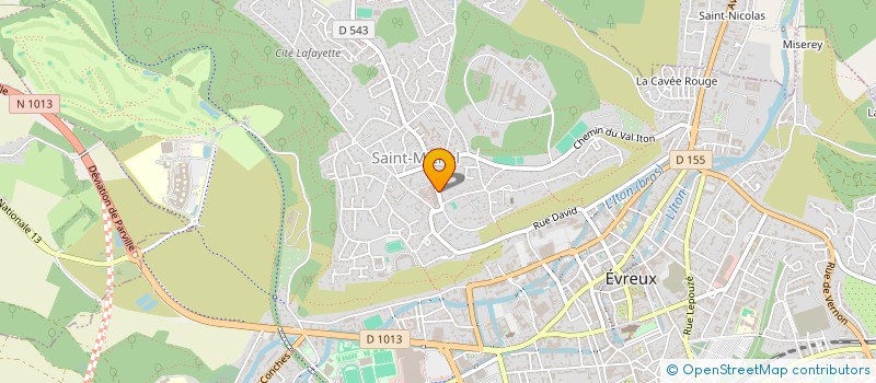 localisation de l'entreprise SCI ERGOTIBAX  EVREUX