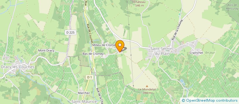 localisation de l'entreprise SCI ERHARD CROMEY  SAINT-SERNIN-DU-PLAIN