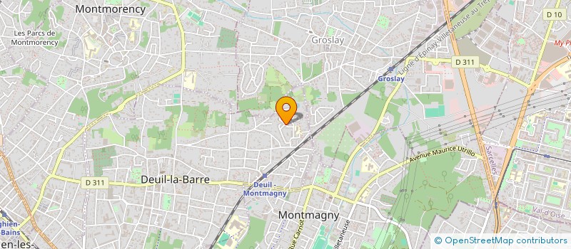 localisation de l'entreprise SCI ERHEL-URVOY  DEUIL-LA-BARRE